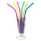 Norpro Silicone Reusable Color Changing Straws with Cleaning Brush, Set of 6